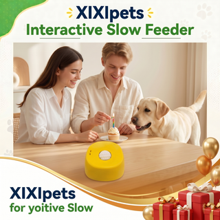 dog lick bowl with peanut butter and wet food
