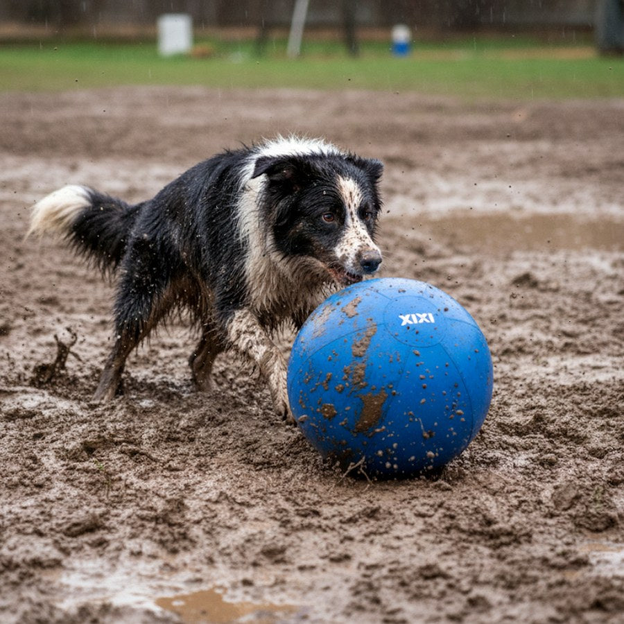 GENTLE ON TEETH|Soft fabric cover for supervised push-and-chase play.
